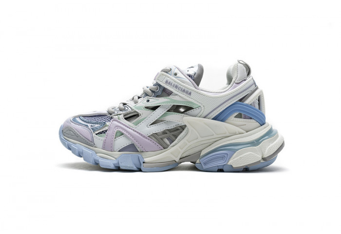 belanciaga Track 2 Sneaker White Light Blue 568615 W2GN3 9045