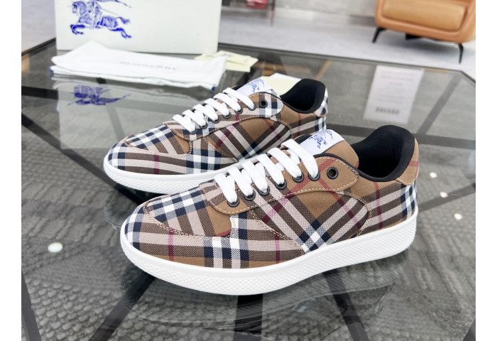 Bur*berry Check Terrace Sneakers