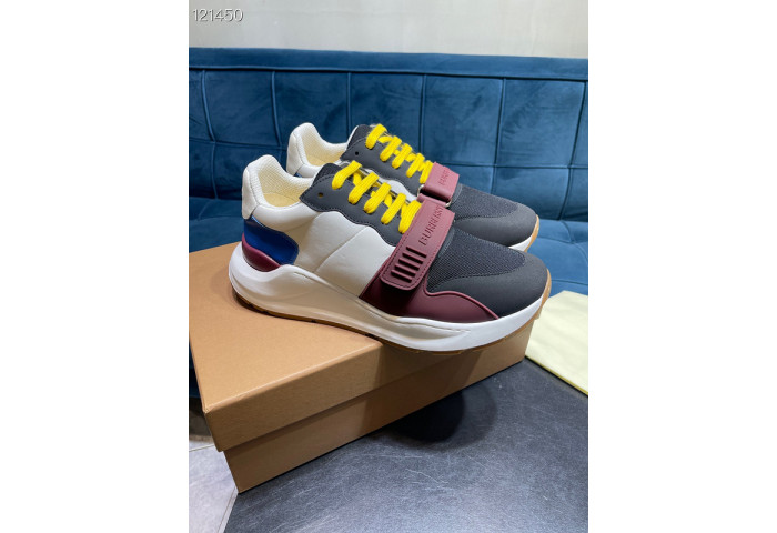 Bur*berry Vintage Check, Leather and Mesh Sneakers