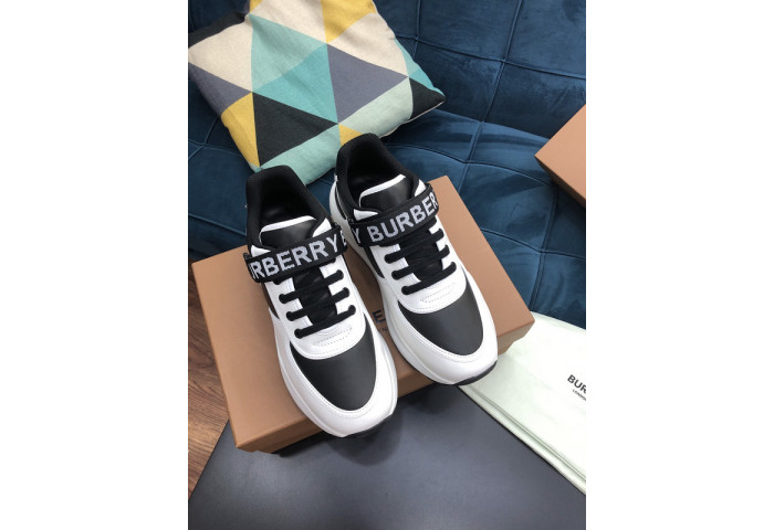 Bur*berry Vintage Check, Leather and Mesh Sneakers