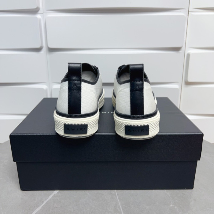 Amiri* Appliquéd Leather and Canvas Sneakers