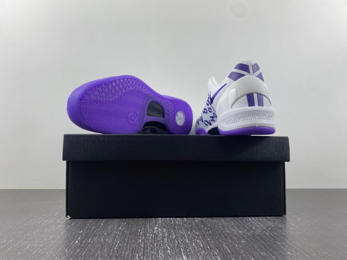 nike kobe 8 protro "white/court purple" fq3549-100