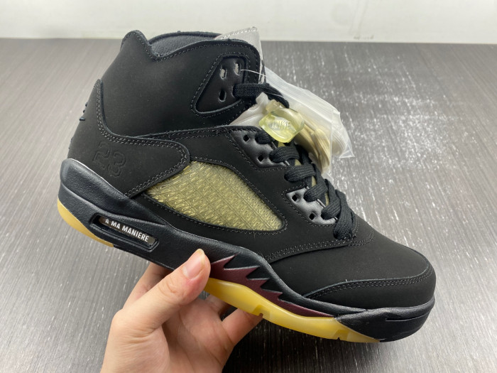 a ma maniére x air jordan 5 "black" fd1330-001