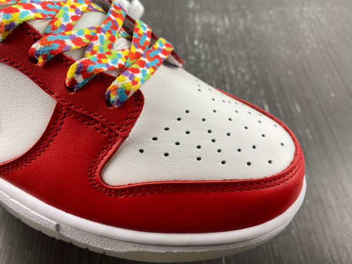 lebron james x nike dunk low fruity pebbles dh8009-600