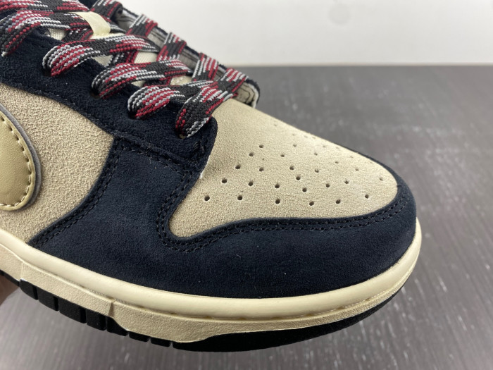 nike dunk low "black suede" dv3054-001