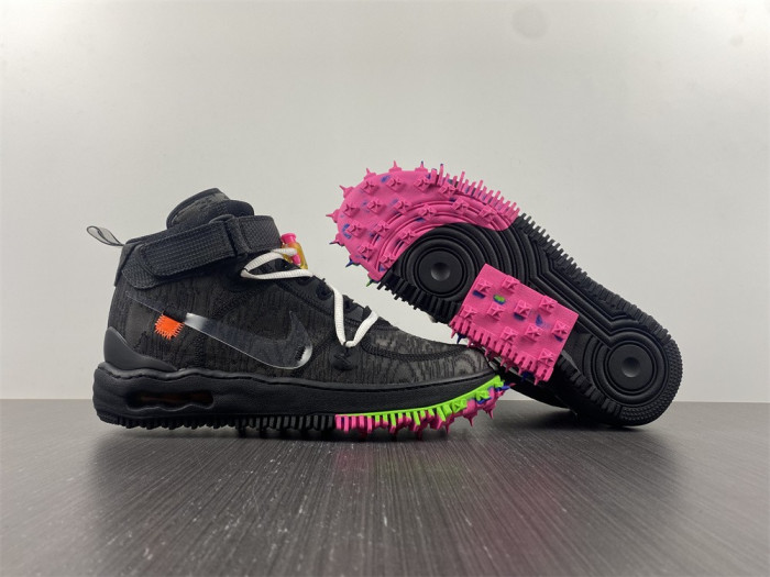 off-white x nike air force 1 mid black do6290-001