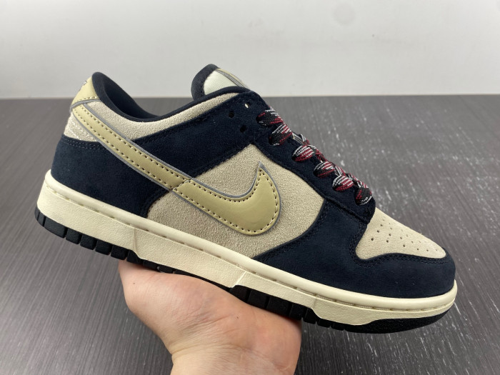 nike dunk low "black suede" dv3054-001