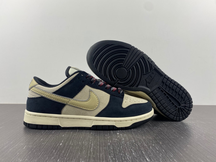 nike dunk low "black suede" dv3054-001