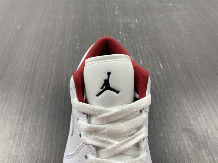 air jordan 1 low gs "white/red" 553560-164