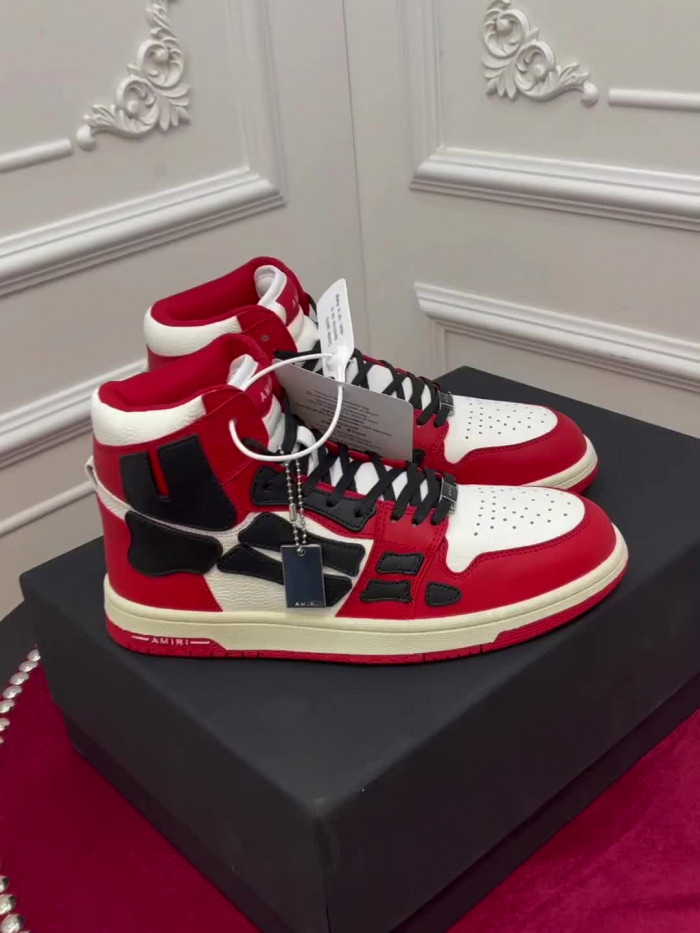 amiri* skel leather sneakers