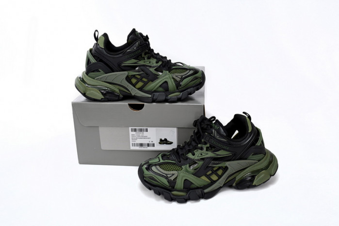 Ba*len*cia*ga track 2 sneaker military black 568614 w3ae1 2311