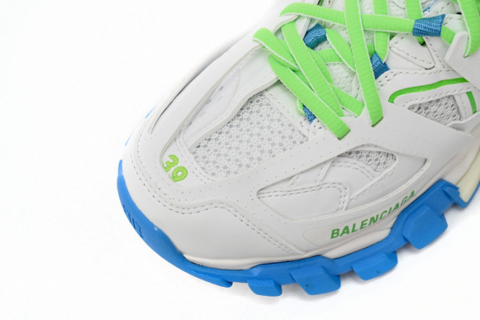 Ba*len*cia*ga tess s.green, white, and blue 542436 w2bc3 0285