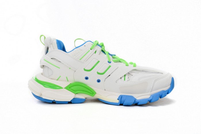 Ba*len*cia*ga tess s.green, white, and blue 542436 w2bc3 0285
