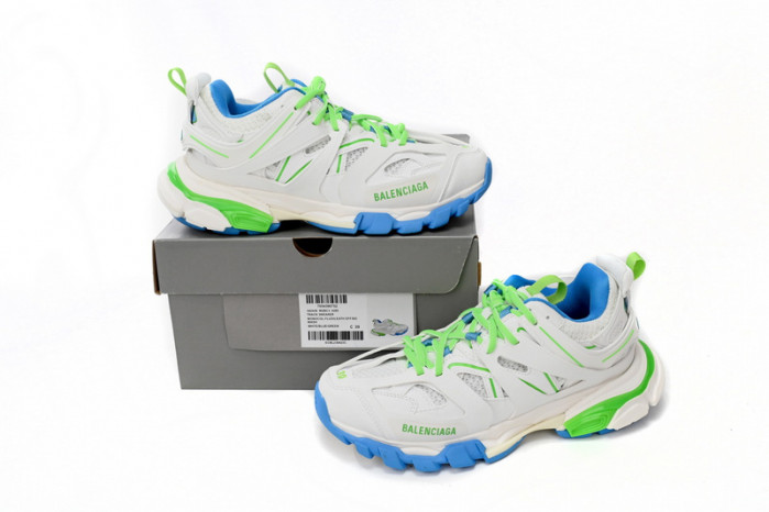 Ba*len*cia*ga tess s.green, white, and blue 542436 w2bc3 0285