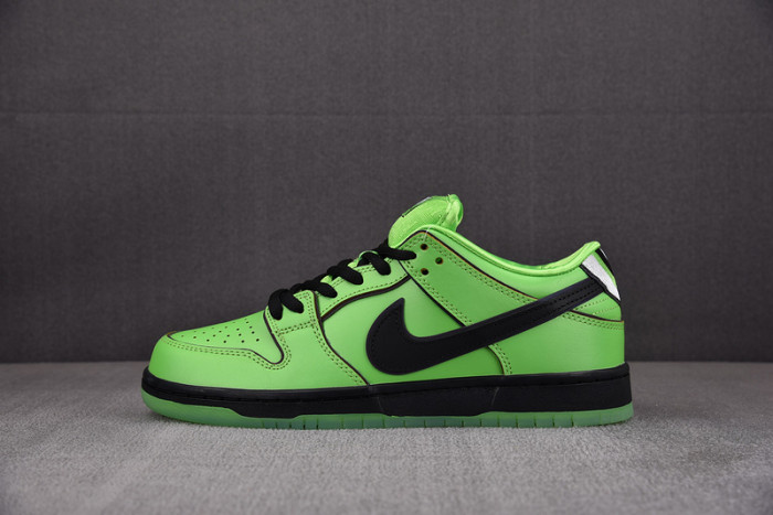the powerpuff girls x nike sb dunk low “buttercup” fz8319-300