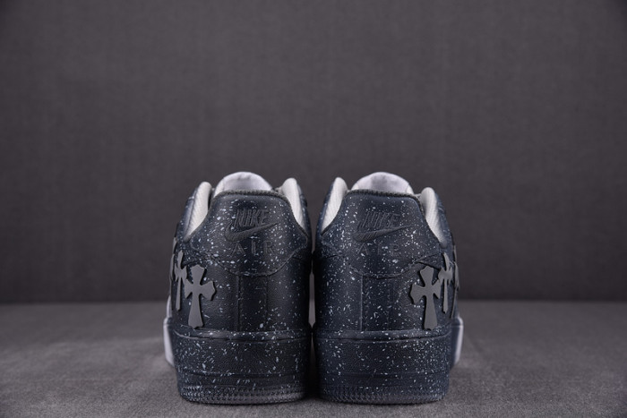 chrome hearts x nike air force 1 low 07 white/grey/black cw2288 111