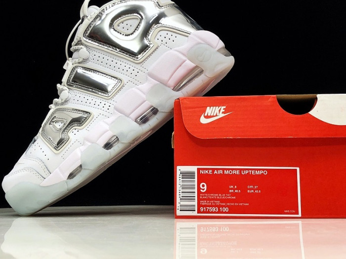 Nike Air More Uptempo White Chrome Blue Tint 917593-100