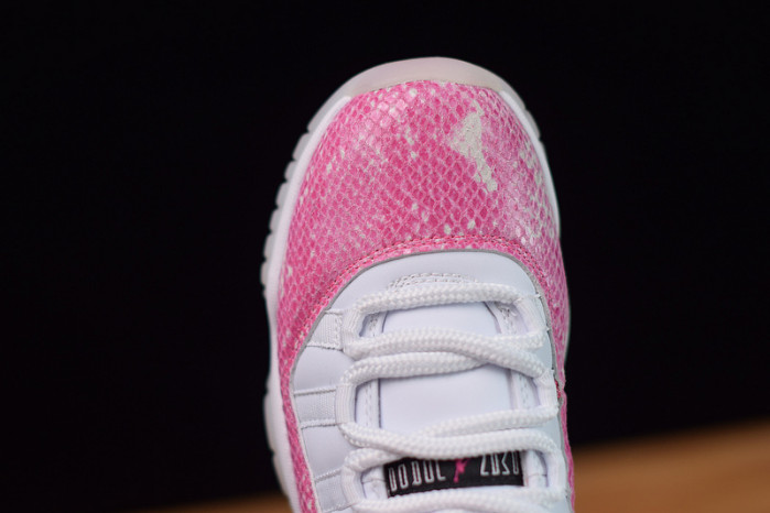 air jordan 11 low white pink snakeskin ah7860-106