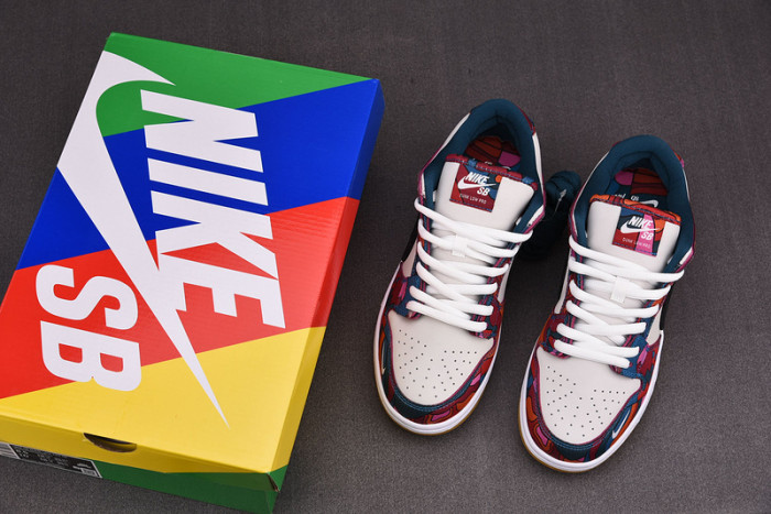 nike sb dunk low pro parra abstract art (2021) dh7695-600