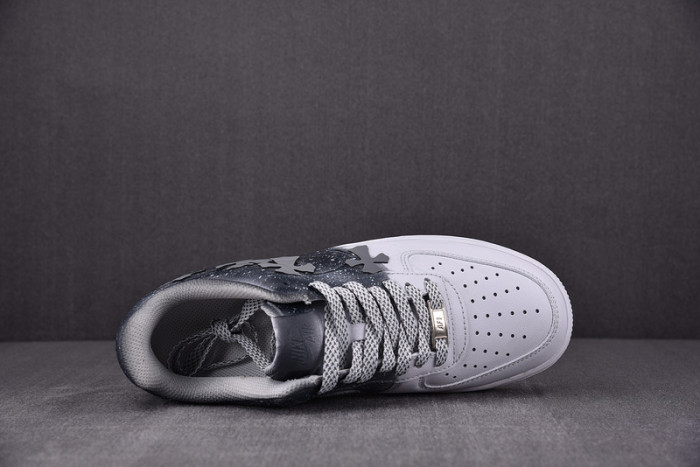 chrome hearts x nike air force 1 low 07 white/grey/black cw2288 111