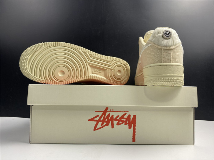 stussy nike air force 1 fossil cz9084-200