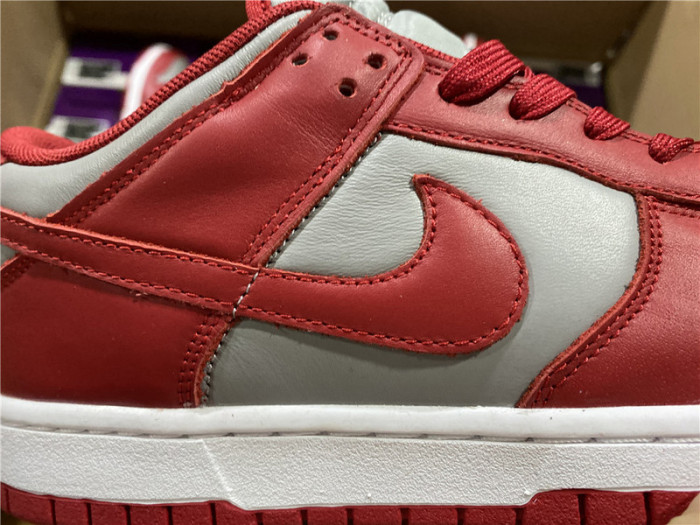nike dunk low retro medium grey varsity red unlv (2021) dd1391-002