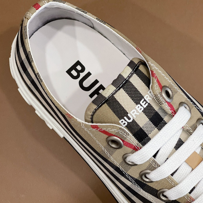 B**rry vintage check cotton sneakers