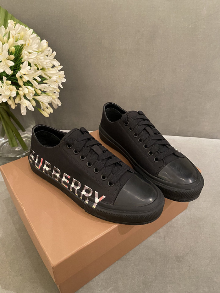 B**rry vintage check cotton sneakers