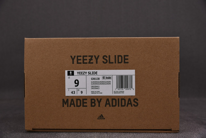 ADIDAS YEEZY SLIDE GLOW GREEN - GX6138