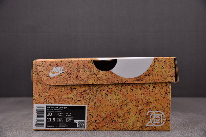 clot x nike dunk low "cork" fn0317-121