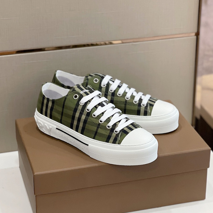B**rry vintage check cotton sneakers