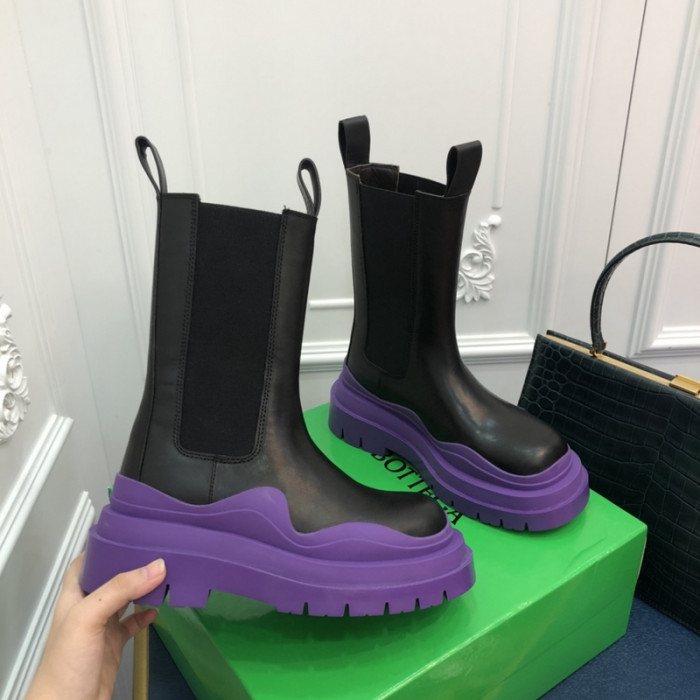 botteg*Ve*ne*ta tire leather ankle boots