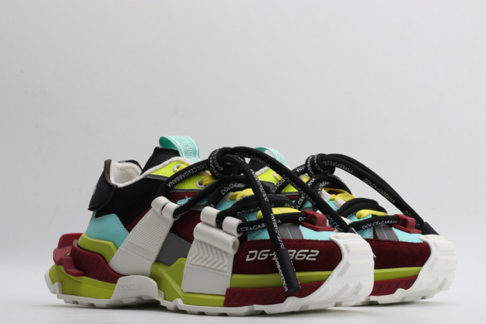 mixed-material space sneakers