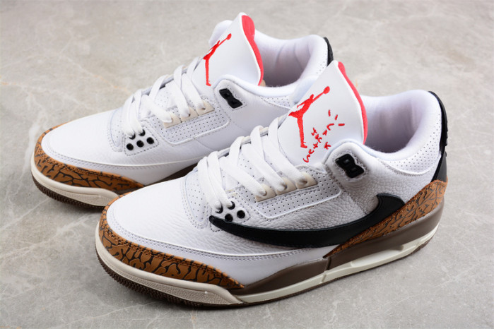 travis scott x nike air jordan 3 “tan brown”
