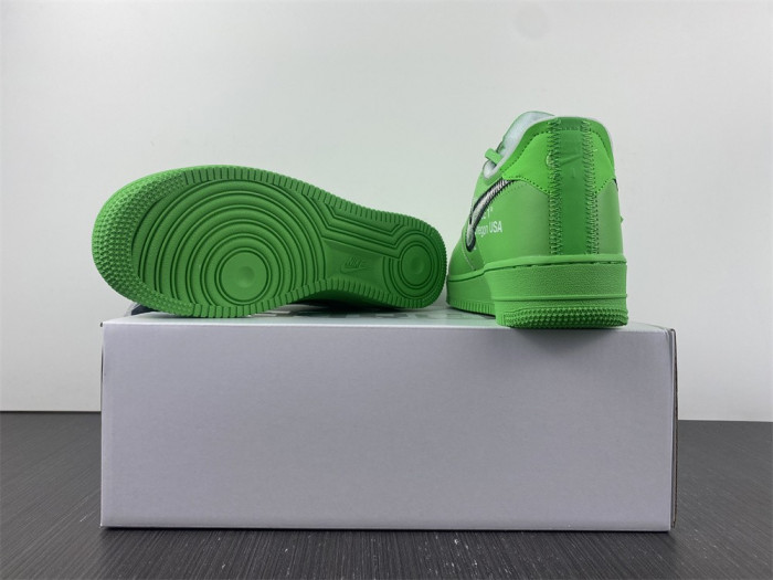 off-white x nike air force 1 low green dx1419-300