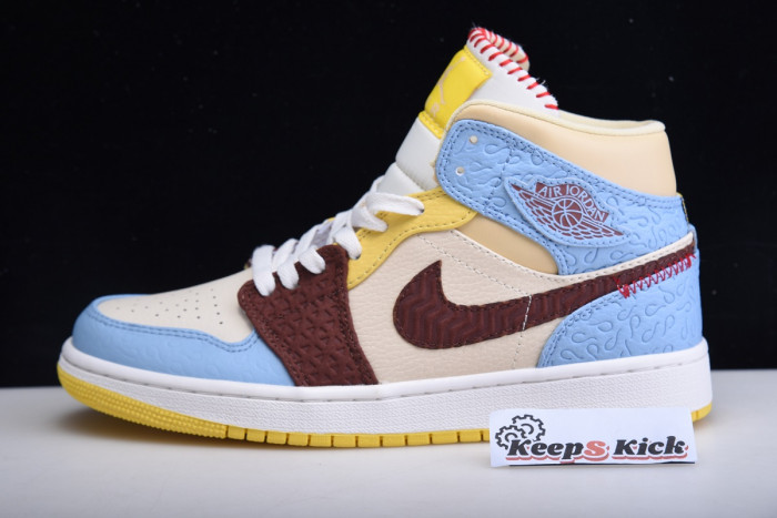maison chateau x air jordan 1 mid fearless multi - cu2803-200