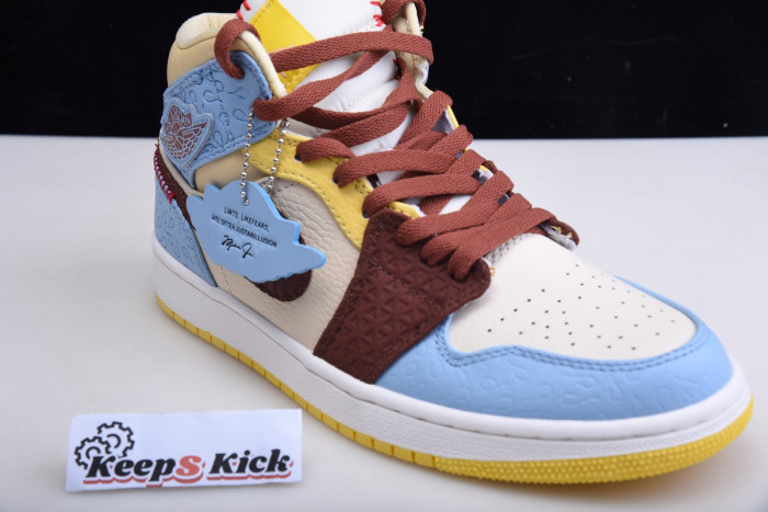 maison chateau x air jordan 1 mid fearless multi - cu2803-200