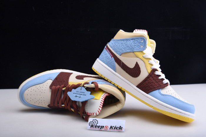 maison chateau x air jordan 1 mid fearless multi - cu2803-200