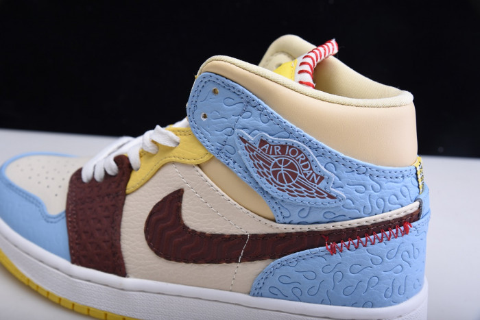 maison chateau x air jordan 1 mid fearless multi - cu2803-200