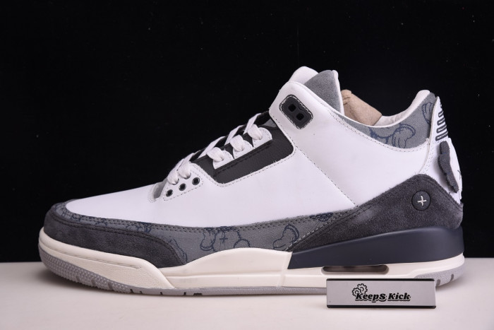 KAWS x Air Jordan 3 Company Grey
